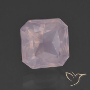 5.96 ct Pink Rose Quartz Stone, Natural Rose Quartz in Octagon / Scissor Cut Shape for Sale