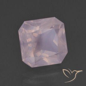 6.06 ct Pink Rose Quartz Stone, Natural Rose Quartz in Octagon / Scissor Cut Shape for Sale