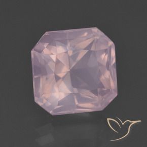 6.65 ct Pink Rose Quartz Stone, Natural Rose Quartz in Octagon / Scissor Cut Shape for Sale