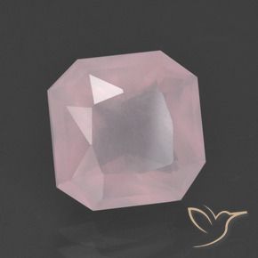 5.34 ct Pink Rose Quartz Stone, Natural Rose Quartz in Octagon / Scissor Cut Shape for Sale
