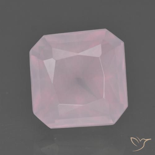 7.36 ct Octagon Cut Rose Quartz, 11 x 10.9 mm From South Africa, Photo A