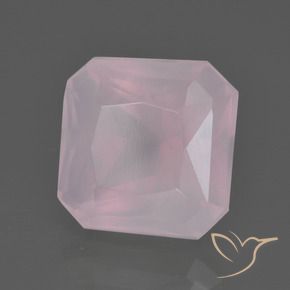 7.36 ct Pink Rose Quartz Stone, Natural Rose Quartz in Octagon / Scissor Cut Shape for Sale