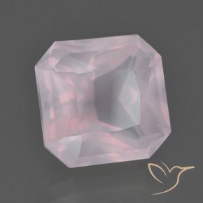 7.44 ct Pink Rose Quartz Stone, Natural Rose Quartz in Octagon / Scissor Cut Shape for Sale
