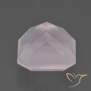Rose Quartz Gemstone in 11.5 x 11.3 mm Size for Sale, Rose Quartz Stone in Light Rose Pink Color