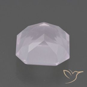 Rose Quartz Gemstone in 11 x 11 mm (calibrated) Size for Sale, Rose Quartz Stone in Very Light Rose Pink Color