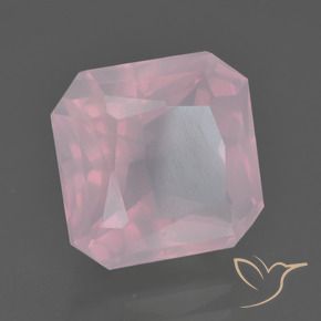 7.29 ct Pink Rose Quartz Stone, Natural Rose Quartz in Octagon / Scissor Cut Shape for Sale