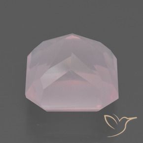 Rose Quartz Gemstone in 11 x 11 mm (calibrated) Size for Sale, Rose Quartz Stone in Medium Rose Pink Color