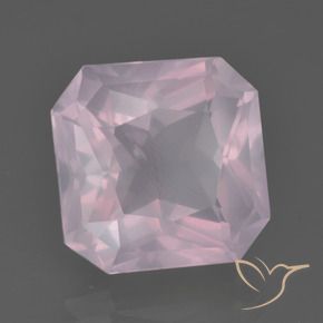 7.37 ct Pink Rose Quartz Stone, Natural Rose Quartz in Octagon / Scissor Cut Shape for Sale