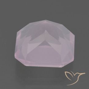 Rose Quartz Gemstone in 12 x 12 mm (calibrated) Size for Sale, Rose Quartz Stone in Light Pink Color
