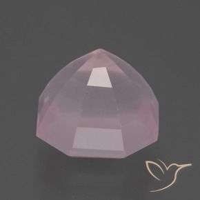Rose Quartz Gemstone in 10.4 x 10.3 mm Size for Sale, Rose Quartz Stone in Medium Rose Pink Color