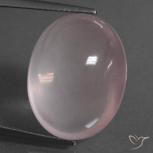 22.01ct Natural Light Pink Rose Quartz, Oval, Transparent