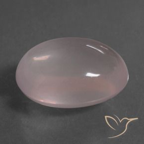 22.01 ct Pink Rose Quartz Stone, Natural Rose Quartz in Oval Cabochon Shape for Sale
