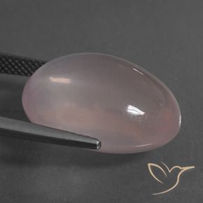 Rose Quartz Gemstone in 20 x 15 mm (calibrated) Size for Sale, Rose Quartz Stone in Light Pink Color