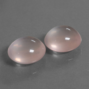 26.24 ctw Pink Rose Quartz Stones, Natural Rose Quartz in Oval Cabochon Shape for Sale