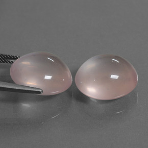 Rose Quartz Gemstones in 15.5 x 14.2 mm Size for Sale, Rose Quartz Stones in Medium Pink Color