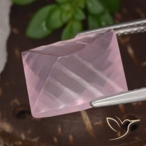 Rose Quartz Gemstone in 12 x 10 mm (calibrated) Size for Sale, Rose Quartz Stone in Medium Pink Color