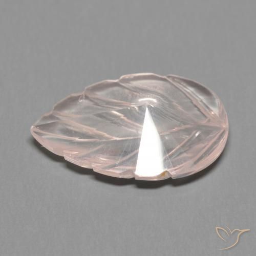 Rose Quartz Gemstone in 15.9 x 10.8 mm Size for Sale, Rose Quartz Stone in Light Coral Pink Color