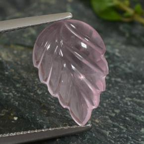 2.7ct Fantasy Carved Leaf Pink Rose Quartz for sale thumb image of 2.7ct Fantasy Carved Leaf Pink Rose Quartz (ID: 474485)