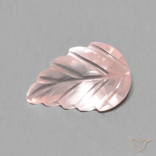 2.23 ct Carved Rose Quartz, 12.3 x 7.8 mm From Brazil, Photo A