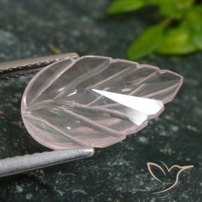 Rose Quartz Gemstone in 14.9 x 9.4 mm Size for Sale, Rose Quartz Stone in Flamingo Pink Color