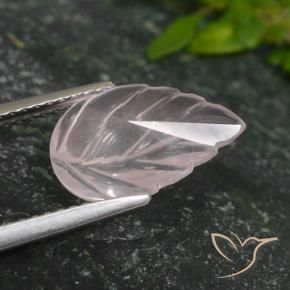 Rose Quartz Gemstone in 13 x 8.2 mm Size for Sale, Rose Quartz Stone in Flamingo Pink Color