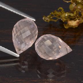 Rose Quartz Gemstones in 10.7 x 7.1 mm Size for Sale, Rose Quartz Stones in Pink Color