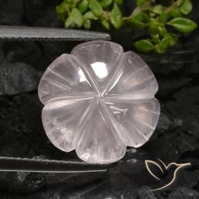 Rose Quartz Gemstone in 15 x 15 mm (calibrated) Size for Sale, Rose Quartz Stone in Light Pink Color