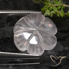 Rose Quartz Gemstone in 16 x 16 mm (calibrated) Size for Sale, Rose Quartz Stone in Light Pink Color