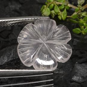 Rose Quartz Gemstone in 15.9 x 15.8 mm Size for Sale, Rose Quartz Stone in White Color