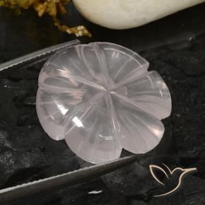 Rose Quartz Gemstone in 21.5 x 21.5 mm Size for Sale, Rose Quartz Stone in White Color