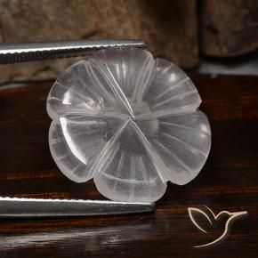 Rose Quartz Gemstone in 19 x 18.9 mm Size for Sale, Rose Quartz Stone in White Color