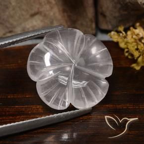 Rose Quartz Gemstone in 17.4 x 17.4 mm Size for Sale, Rose Quartz Stone in White Color