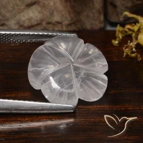 Rose Quartz Gemstone in 14 x 14 mm (calibrated) Size for Sale, Rose Quartz Stone in White Color