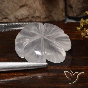 Rose Quartz Gemstone in 16.9 x 16.7 mm Size for Sale, Rose Quartz Stone in White Color