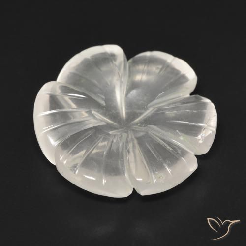Rose Quartz Gemstone in 17.9 x 17.8 mm Size for Sale, Rose Quartz Stone in Very Light Pink Color