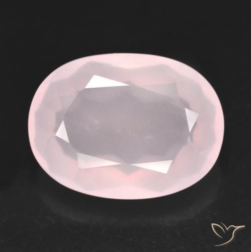 13.07 ct Oval Cut Rose Quartz, 18.4 x 13.7 mm From South Africa, Photo A