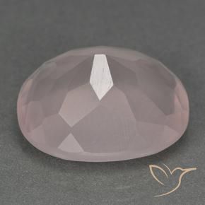Rose Quartz Gemstone in 17.8 x 14.6 mm Size for Sale, Rose Quartz Stone in Light Pink Color