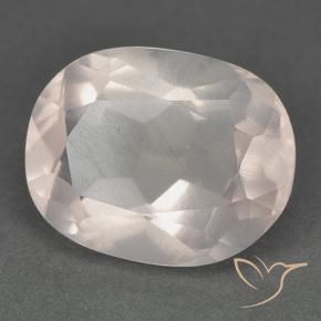 6.35 ct Pink Rose Quartz Stone, Natural Rose Quartz in Oval Facet Shape for Sale