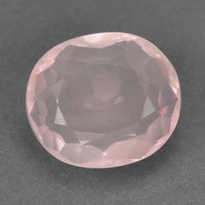 Vivid Pink Розовый Кварц Камень - 5.2ct Фасетный Овал (ID: 499518)