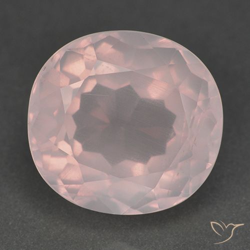 14.80ct Natural Light Pink Rose Quartz, Oval, Transparent
