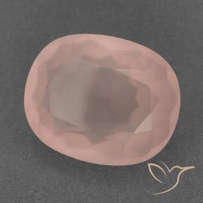 10.02 ct Pink Rose Quartz Stone, Natural Rose Quartz in Oval Facet Shape for Sale