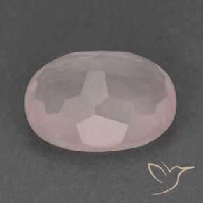 Rose Quartz Gemstone in 17 x 13.7 mm Size for Sale, Rose Quartz Stone in Coral Pink Color