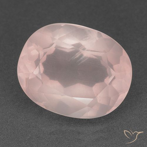 15.81ct Natural Light Pink Rose Quartz, Oval, Transparent