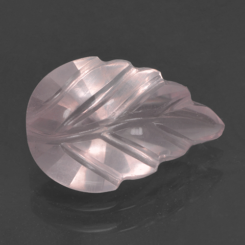 Rosado claro Cuarzo Rosa Gema - 2.2ct Leaf de fantasÃa tallada (ID: 501051)