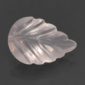 1.6ct Fantasy Carved Leaf Light Pink Rose Quartz Gem for sale 1.6ct Fantasy Carved Leaf Light Pink Rose Quartz Gem (ID: 501061)