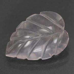 Very Light Pink Розовый Кварц Камень - 2.8ct Fantasy Carved Leaf (ID: 501073)