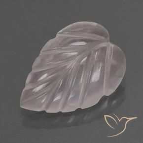2.34 ct Pink Rose Quartz Stone, Natural Rose Quartz in Fantasy Carved Leaf Shape for Sale