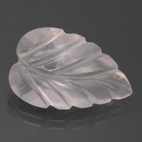 3.94 ct Pink Rose Quartz Stone, Natural Rose Quartz in Fantasy Carved Leaf Shape for Sale