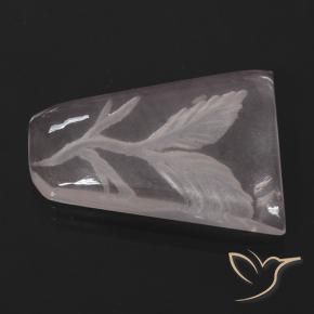 Rose Quartz Gemstone in 20 x 15 mm (calibrated) Size for Sale, Rose Quartz Stone in Light Coral Pink Color
