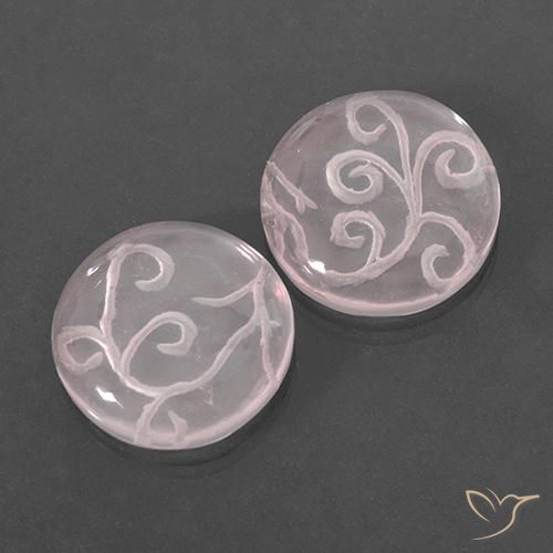 Rose Quartz Gemstones in 16 mm (calibrated) Size for Sale, Rose Quartz Stones in Light Rose Pink Color